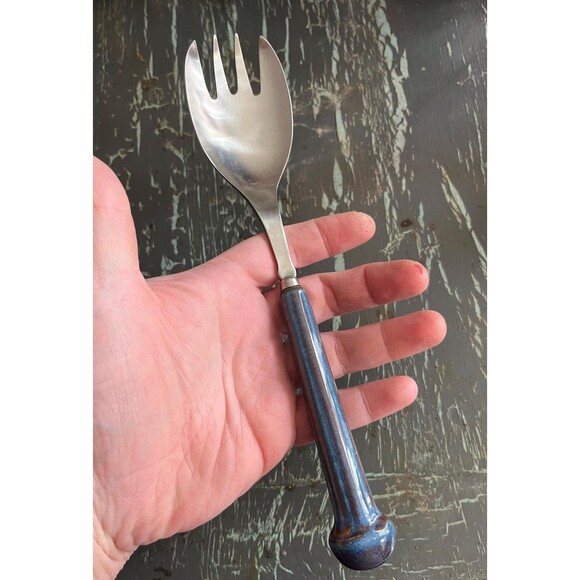 vintage Denby Langley serveware. Large serving spoon or serving fork - Picture 8 of 10